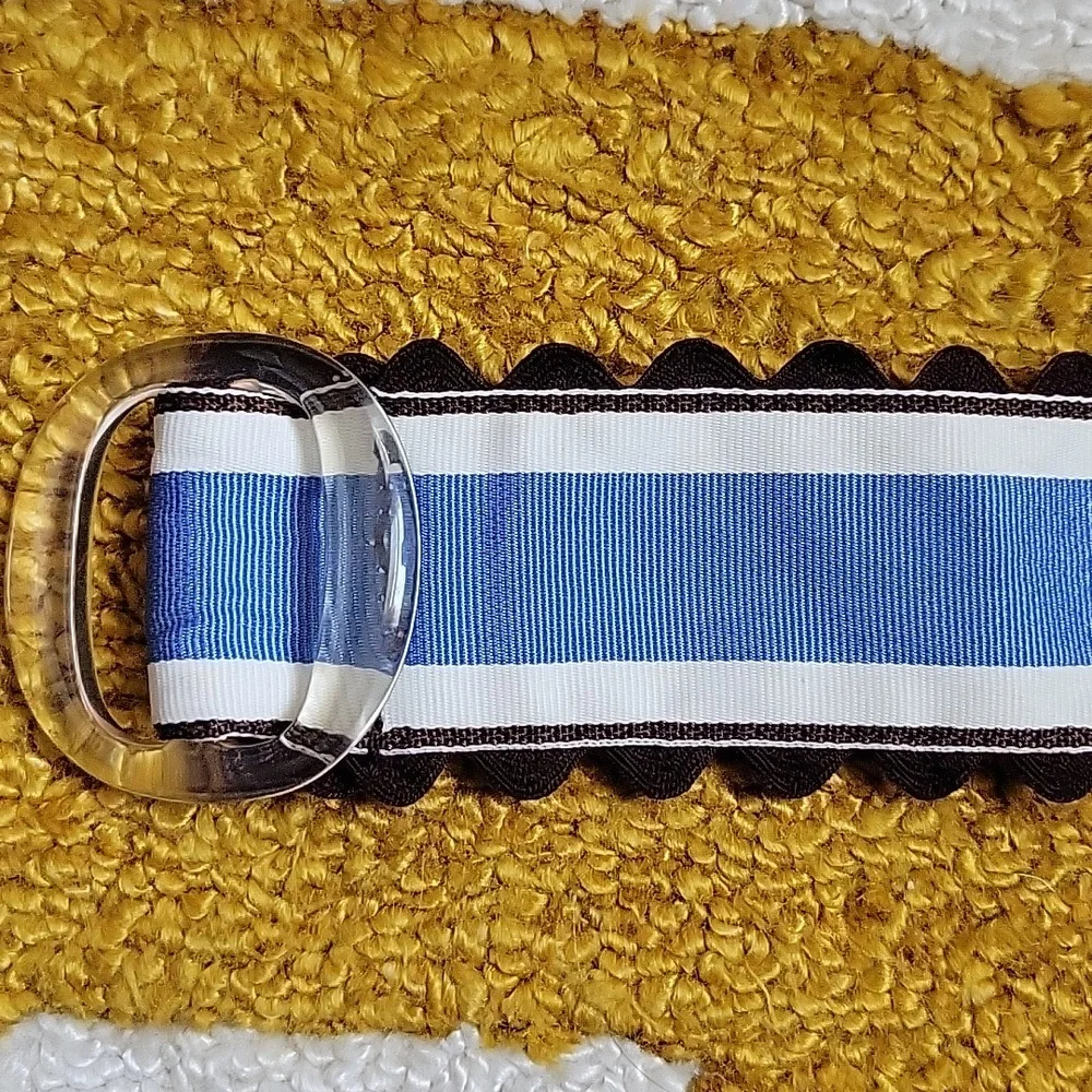🤎 Brown & Blue Ribbon Belt